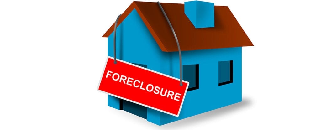 foreclosure sign on house